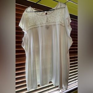 Torrid white blouse. Size 5